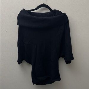Black cowl neck sweater